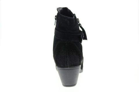 Earth Origins Tori Womens Black Suede Zipper Ankle & Booties Boots