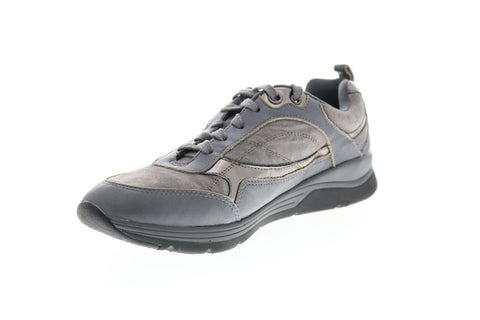 Earth Traveler Tie Womens Gray Suede Lace Up Lifestyle Sneakers Shoes