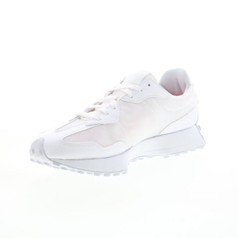 New Balance 327 U327WHT Mens White Canvas Lifestyle Sneakers Shoes