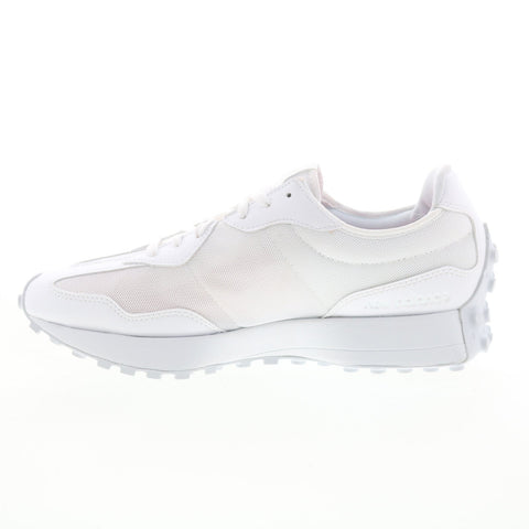 New Balance 327 U327WHT Mens White Canvas Lifestyle Sneakers Shoes