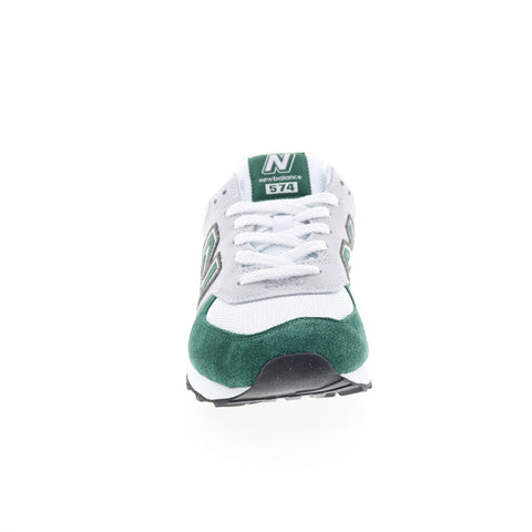 New Balance 574 U574BR2 Mens Green Suede Lace Up Lifestyle Sneakers Shoes