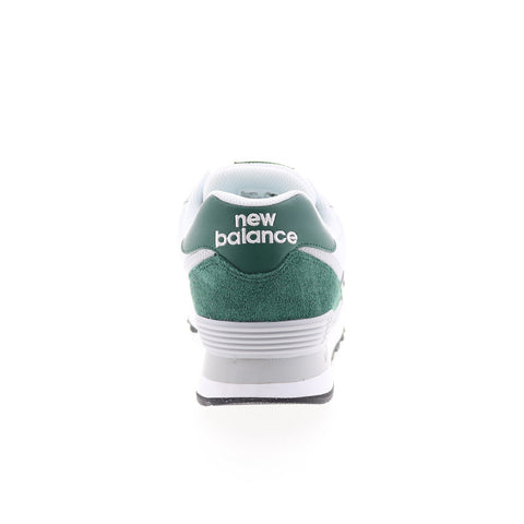 New Balance 574 U574BR2 Mens Green Suede Lace Up Lifestyle Sneakers Shoes