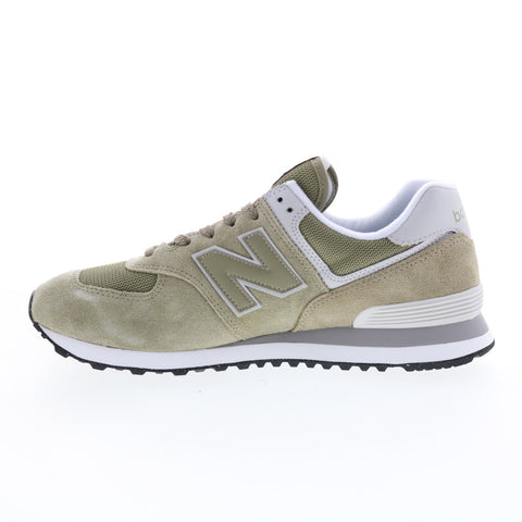 New Balance 574 U574CD2 Mens Green Suede Lace Up Lifestyle Sneakers Shoes
