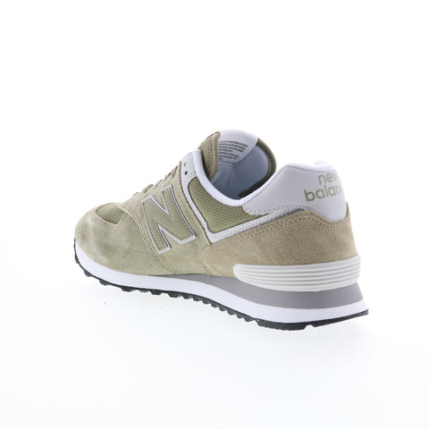 New Balance 574 U574CD2 Mens Green Suede Lace Up Lifestyle Sneakers Shoes