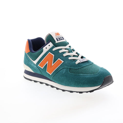 New Balance 574 U574DI2 Mens Green Suede Lace Up Lifestyle Sneakers Shoes