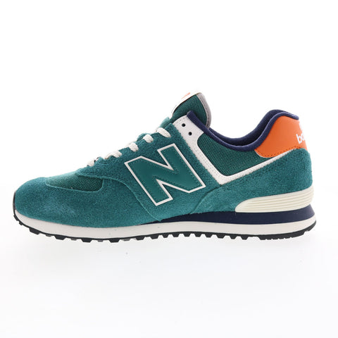 New Balance 574 U574DI2 Mens Green Suede Lace Up Lifestyle Sneakers Shoes