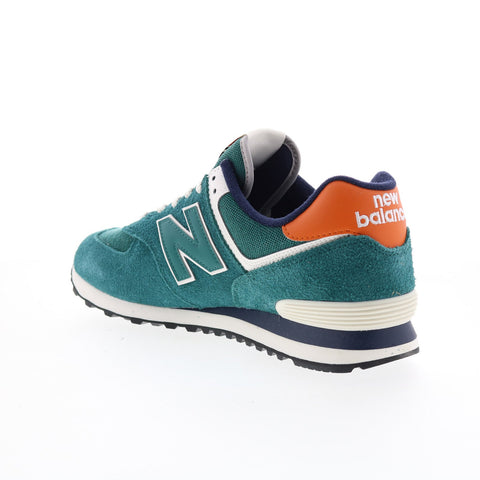 New Balance 574 U574DI2 Mens Green Suede Lace Up Lifestyle Sneakers Shoes