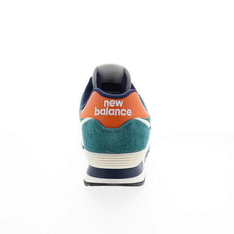 New Balance 574 U574DI2 Mens Green Suede Lace Up Lifestyle Sneakers Shoes