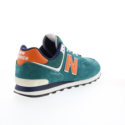 New Balance 574 U574DI2 Mens Green Suede Lace Up Lifestyle Sneakers Shoes