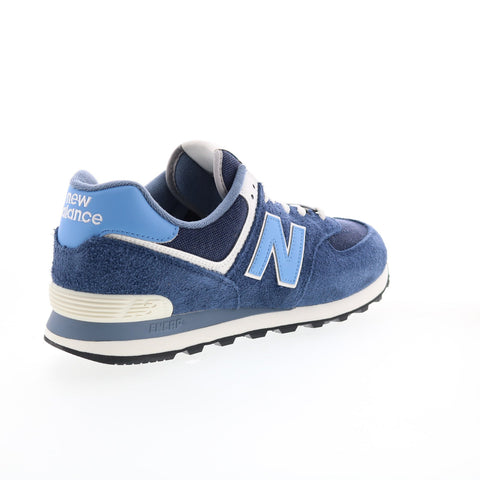 New Balance 574 U574EZ2 Mens Blue Suede Lace Up Lifestyle Sneakers Shoes
