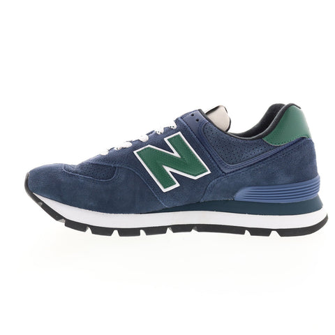New Balance 574 ML574DSW Mens Blue Suede Lace Up Lifestyle Sneakers Shoes