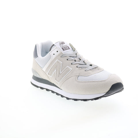 New Balance 574 U574GS2 Mens Gray Suede Lace Up Lifestyle Sneakers Shoes