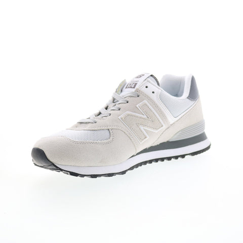 New Balance 574 U574GS2 Mens Gray Suede Lace Up Lifestyle Sneakers Shoes