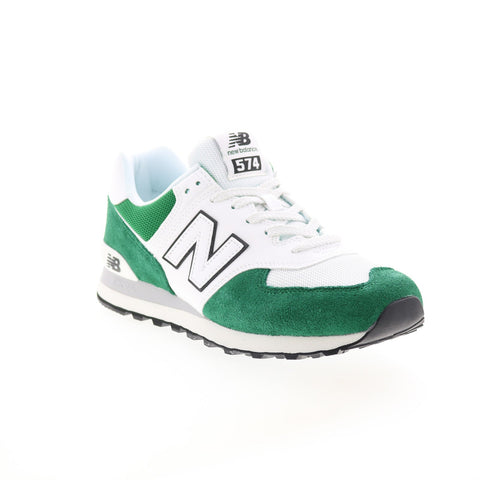 New Balance 574 U574GT2 Mens Green Suede Lace Up Lifestyle Sneakers Shoes