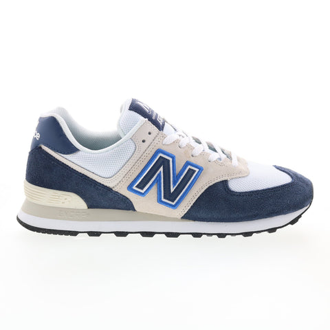 New Balance 574 U574GW2 Mens Blue Suede Lace Up Lifestyle Sneakers Shoes