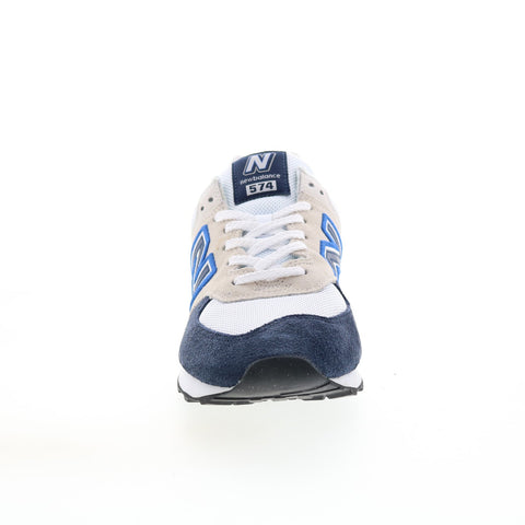New Balance 574 U574GW2 Mens Blue Suede Lace Up Lifestyle Sneakers Shoes