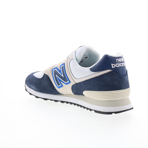 New Balance 574 U574GW2 Mens Blue Suede Lace Up Lifestyle Sneakers Shoes
