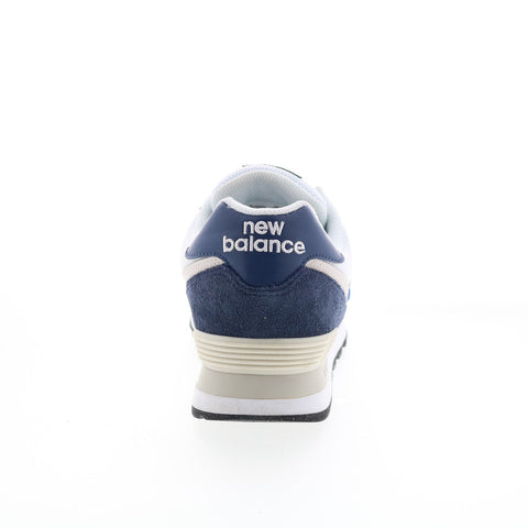 New Balance 574 U574GW2 Mens Blue Suede Lace Up Lifestyle Sneakers Shoes