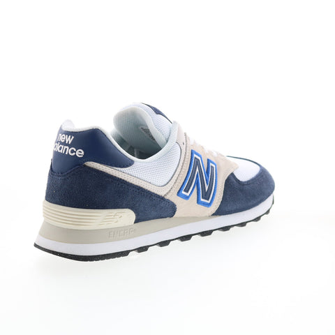 New Balance 574 U574GW2 Mens Blue Suede Lace Up Lifestyle Sneakers Shoes
