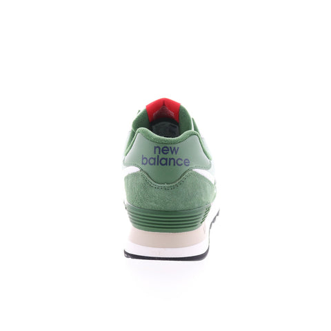 New Balance 574 U574HGB Mens Green Suede Lace Up Lifestyle Sneakers Shoes
