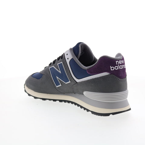 New Balance 574 U574KGN Mens Gray Suede Lace Up Lifestyle Sneakers Shoes
