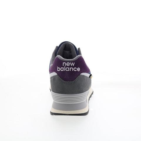 New Balance 574 U574KGN Mens Gray Suede Lace Up Lifestyle Sneakers Shoes