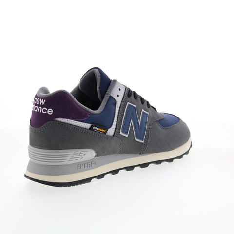 New Balance 574 U574KGN Mens Gray Suede Lace Up Lifestyle Sneakers Shoes
