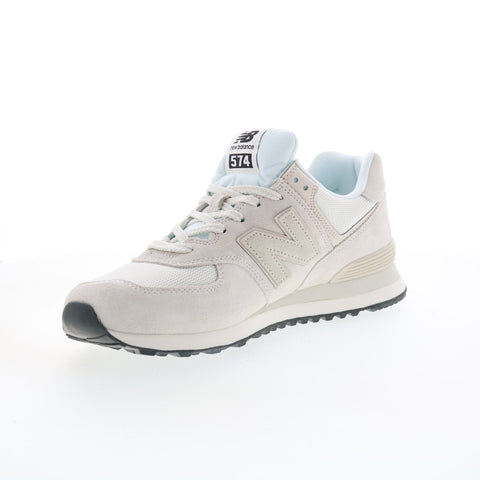 New Balance 574 U574OF2 Mens Beige Suede Lace Up Lifestyle Sneakers Shoes