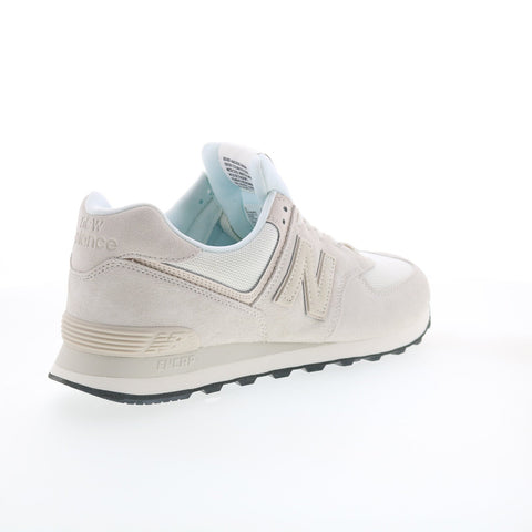 New Balance 574 U574OF2 Mens Beige Suede Lace Up Lifestyle Sneakers Shoes