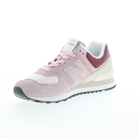 New Balance 574 U574OY2 Mens Pink Suede Lace Up Lifestyle Sneakers Shoes