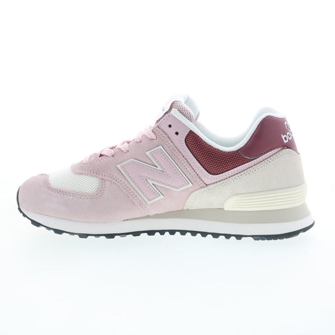 New Balance 574 U574OY2 Mens Pink Suede Lace Up Lifestyle Sneakers Shoes