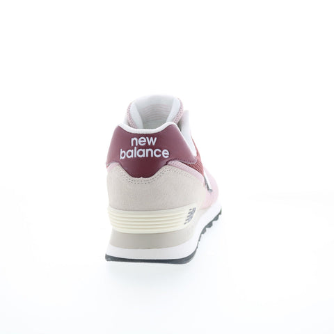 New Balance 574 U574OY2 Mens Pink Suede Lace Up Lifestyle Sneakers Shoes