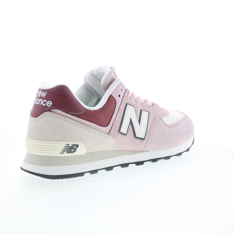 New Balance 574 U574OY2 Mens Pink Suede Lace Up Lifestyle Sneakers Shoes