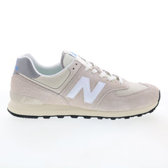 New Balance 574 U574RZ2 Mens Beige Suede Lace Up Lifestyle Sneakers Shoes