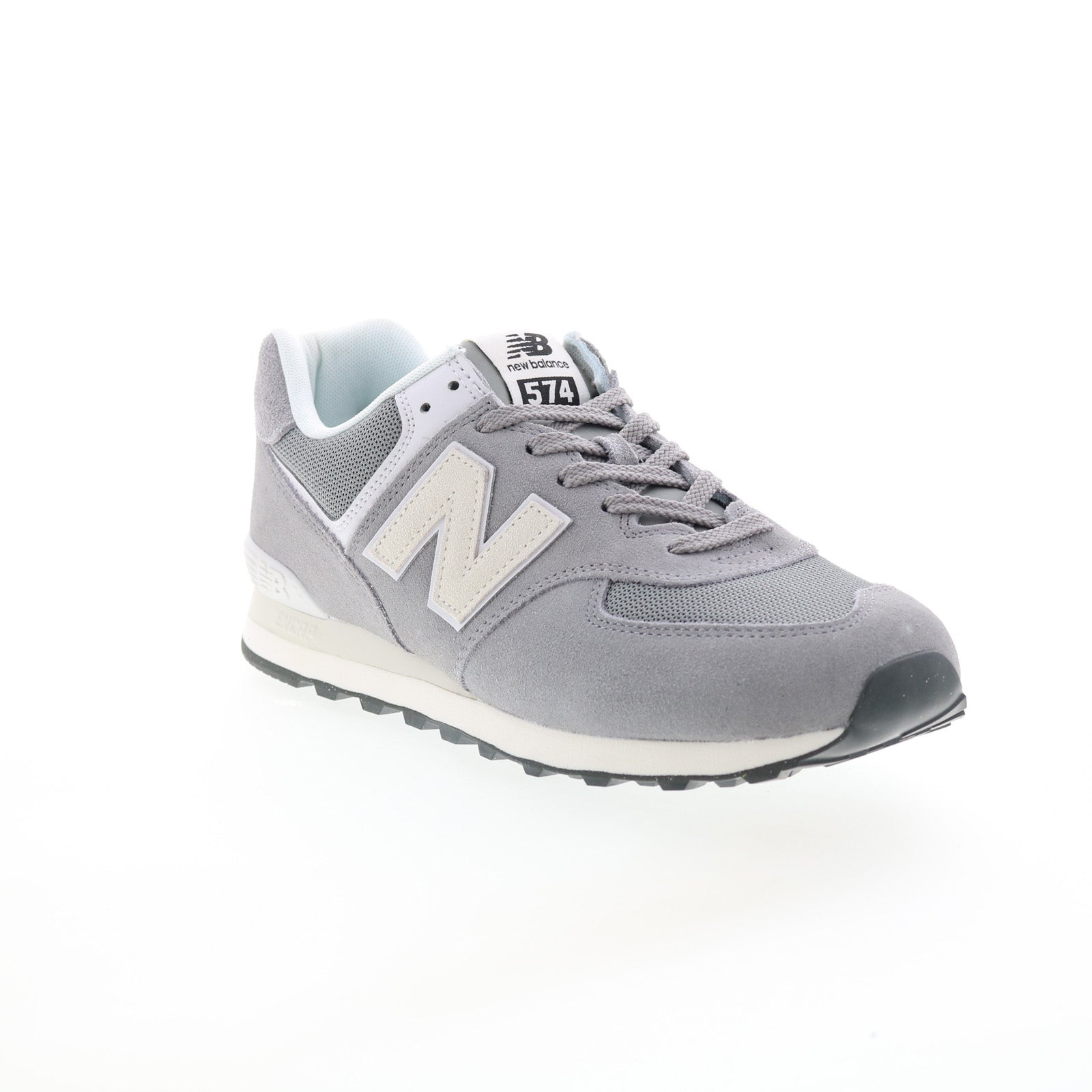 New Balance 574 U574UL2 Mens Gray Suede Lace Up Lifestyle Sneakers