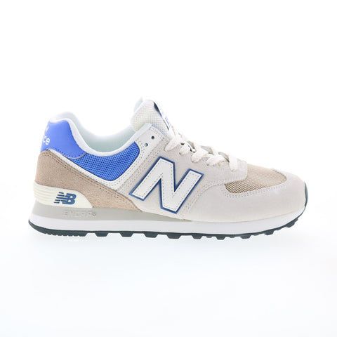 New Balance 574 U574UY2 Mens Beige Suede Lace Up Lifestyle Sneakers Shoes