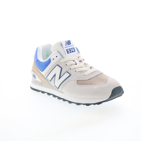 New Balance 574 U574UY2 Mens Beige Suede Lace Up Lifestyle Sneakers Shoes