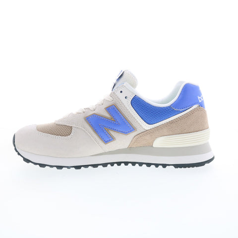 New Balance 574 U574UY2 Mens Beige Suede Lace Up Lifestyle Sneakers Shoes