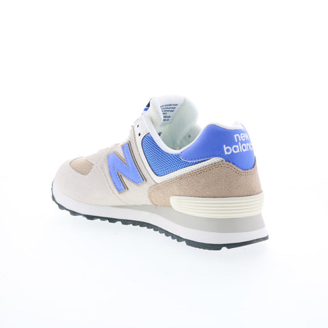 New Balance 574 U574UY2 Mens Beige Suede Lace Up Lifestyle Sneakers Shoes