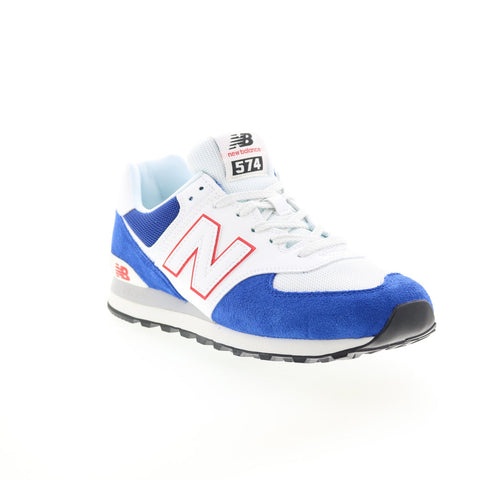 New Balance 574 U574VN2 Mens Blue Suede Lace Up Lifestyle Sneakers Shoes