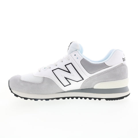 New Balance 574 U574VV2 Mens Gray Suede Lace Up Lifestyle Sneakers Shoes