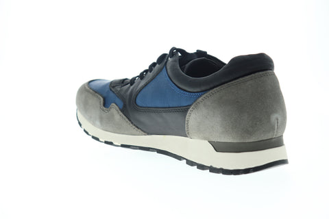 Geox U Emildon Mens Black Canvas Lace Up Euro Sneakers Shoes