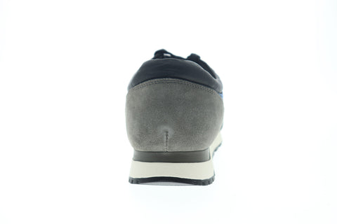 Geox U Emildon Mens Black Canvas Lace Up Euro Sneakers Shoes