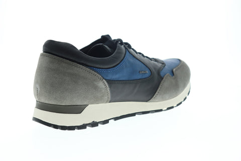 Geox U Emildon Mens Black Canvas Lace Up Euro Sneakers Shoes