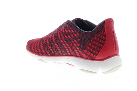 Geox U Nebula U64D7B000ZIC0048 Mens Red Canvas Slip On Sneakers Shoes