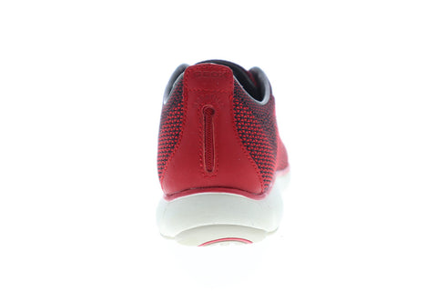 Geox U Nebula U64D7B000ZIC0048 Mens Red Canvas Slip On Sneakers Shoes