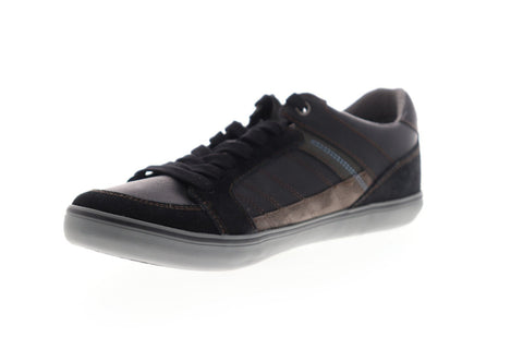 Geox U Box U74R3D022MEC9999 Mens Blue Leather Lace Up Low Top Sneakers Shoes