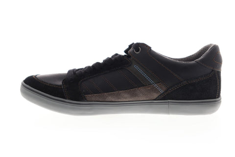 Geox U Box U74R3D022MEC9999 Mens Blue Leather Lace Up Low Top Sneakers Shoes
