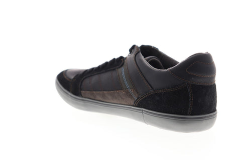 Geox U Box U74R3D022MEC9999 Mens Blue Leather Lace Up Low Top Sneakers Shoes