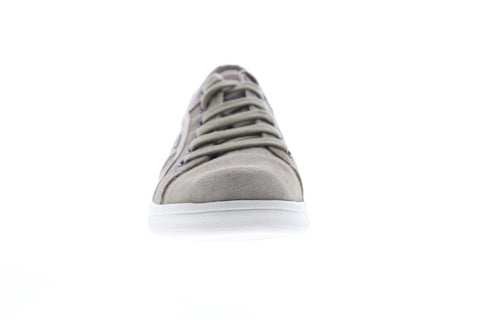 Geox U Warrens Mens Gray Canvas Low Top Lace Up Euro Sneakers Shoes